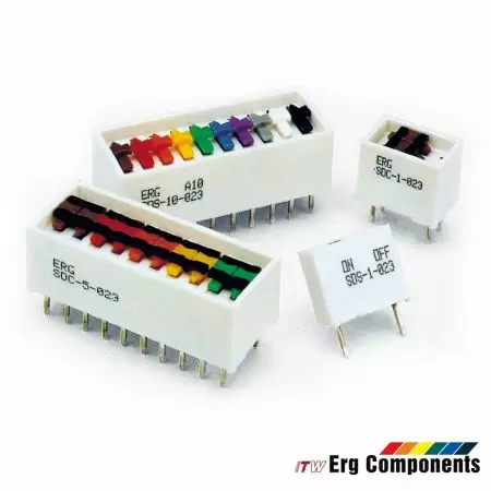 ITW ERG DIL Switches - DPST, SPST, SPDT - ITW ERG pectra DIL (SDS, SDC, SDD) 023 - Jumper Switches / DIP Switches